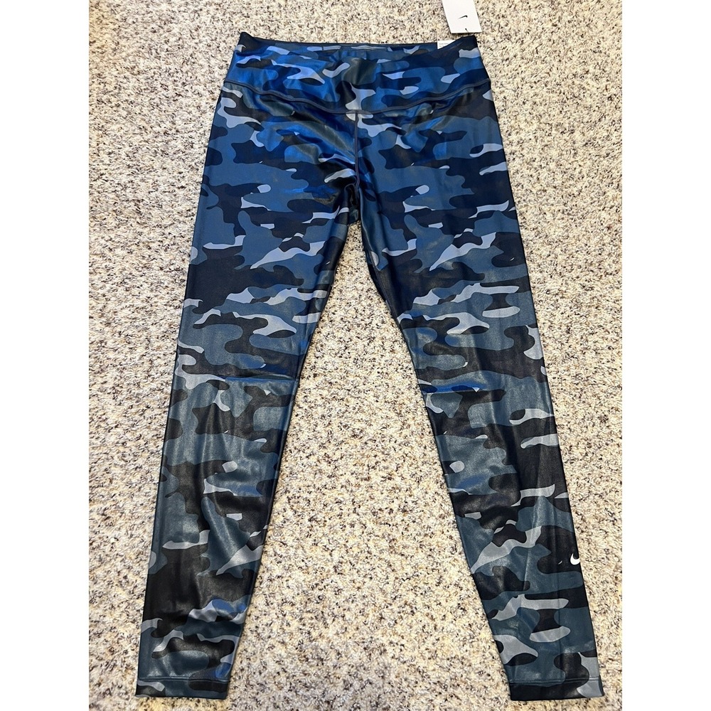 NWT Nike DD4559-437 Women Dry-Fit One Mid-Rise Training Leggings‎ Tight Camo XL